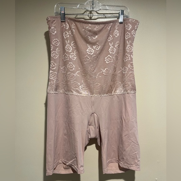 torrid Other - Torrid Curve Ultra High Rise Lace Top Shapewear Nude Shorts 2X